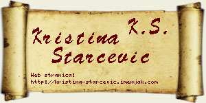 Kristina Starčević vizit kartica